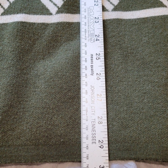 Pixley Wool Blend Olive and Cream Cardigan Womens Size Med. - Picture 6 of 8